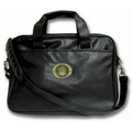 Leatherette Portfolio Bag W/ Logoed Medallion (Die Struck)